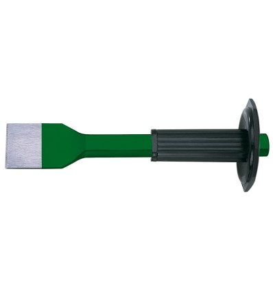 CINCEL PARA RANURAS CON EMPUÑADURA DE SEGURIDAD SERIE VERDE (LARGO 250 MM CABEZA