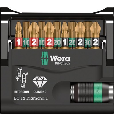 JUEGO PUNTAS BIT-CHECK 12 DIAMOND 1