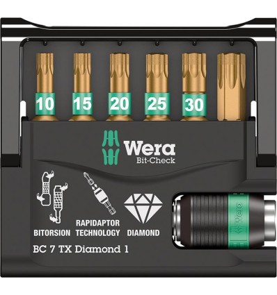 JUEGO PUNTAS BIT-CHECK 7 TX DIAMOND 1