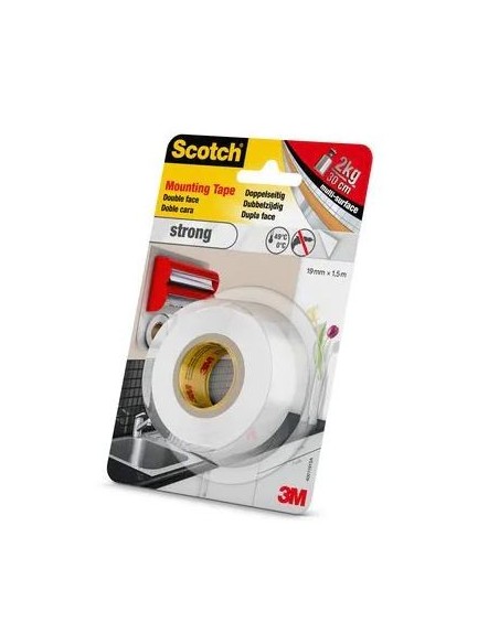 Rollo cinta doble cara SCOTCH montaje fuerte 19mm