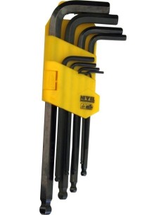 LLAVE ALLEN P/BOLA 1.5-10MM LARGA NE NIVEL 9 PZ