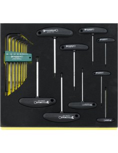 JUEGO DE DESTORNILLADORES EN BANDEJA TCS TCS 10769+10771/17