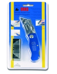 CUTTER PROF NAVAJA CON 10 HOJAS ALU AZ SUIZA URKO
