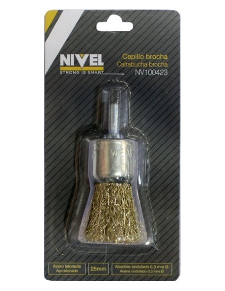 CEPILLO IND BROCHA TALADRO 025X0.3 MM MET NIVEL