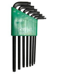 JUEGO DE 7 LLAVES TORX INVIOLABLES TR10-TR40
