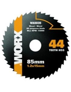DISCO CORTE MULTIUSOS HSS 44 DIENTES 85MM PARA SIERRA CIRCUL