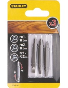 PUNTA ATORN 48MM PH1-PL5.PZ1-PZ2.PH2-PL6 D/FUNC STANLEY 3 PZ