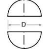 Buril semicircular MDI rectificado