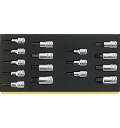 BANDEJA TCS C/ JGO. DE BOCAS DE LLAVE DE VASO 1/2" TCS 54/54X/16