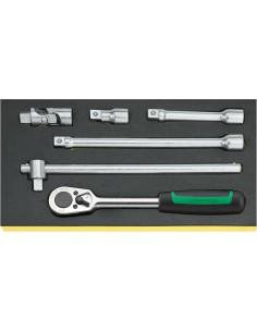 BANDEJA TCS CON JUEGO DE HERRAMIENTAS DE MANO 1/2" TCS 1/2"-512/6