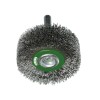 CEPILLO CIRCULAR ACERO DE ALAMBRE ONDULADO CON VASTAGO DE 6 MM Y FILAMENTO DE Ø