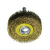 CEPILLO CIRCULAR ACERO DE ALAMBRE ONDULADO CON VASTAGO DE 6 MM Y FILAMENTO DE Ø