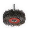 CEPILLO CIRCULAR ACERO DE ALAMBRE ONDULADO CON VASTAGO DE 6 MM Y FILAMENTO DE Ø