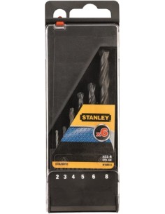 BROCA MET HSS-R 2-3-4-5-6-8MM STANLEY 6 PZ