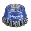 CEPILLO TAZA INOX DE ALAMBRE TRENZADO CON TUERCA M14 Y FILAMENTO Ø 0.35 MM (65X2