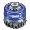CEPILLO TAZA INOX DE ALAMBRE TRENZADO CON TUERCA M14 Y FILAMENTO Ø 0.35 MM (65X2