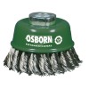 CEPILLO TAZA INOX DE ALAMBRE TRENZADO M14 Y FILAMENTO Ø 0.35 MM (65X20 )
