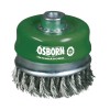 CEPILLO TAZA INOX DE ALAMBRE TRENZADO CON TUERCA M14 Y FILAMENTO Ø 0.35 MM (100X