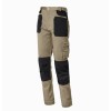 Pantalón algodón elástico beige STRETCH