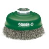 CEPILLO TAZA INOX DE ALAMBRE ONDULADO M14 FILAMENTO Ø 0.30 MM (100X30 )