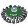 CEPILLO CONICO DE INOX TRENZADO CON TUERCA M14 Ø 115 MM Y FILAMENTO Ø 0.50 MM