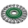 CEPILLO CIRCULAR ACERO DE ALAMBRE TRENZADO CON AGUJERO DE 22,2 MM Y FILAMENTO DE