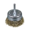CEPILLO TAZA ACERO LATONADO CON VASTAGO DE 6 MM FILAMENTO DE Ø 0.30 MM (50X17 )