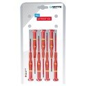 JUEGOS DE 7 DESTORNILLADORES DE PRECISION WITTRON VDE EN BLISTER DE PLASTICO (PL