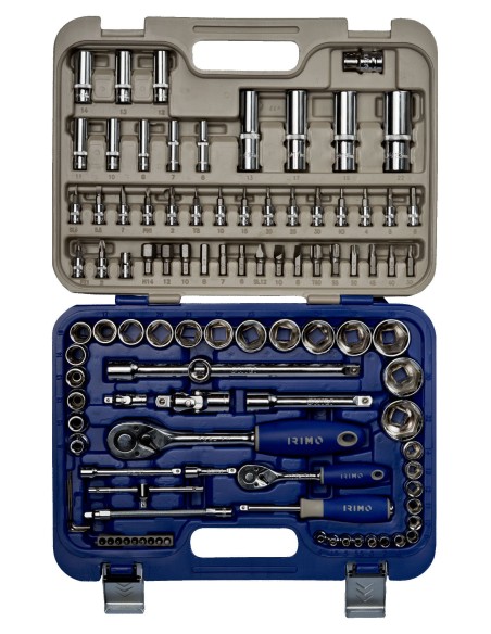 LLAVE VASO HEXAG. 1/2"-1/4" +PUNTAS C.V. IRIMO 101 PZ