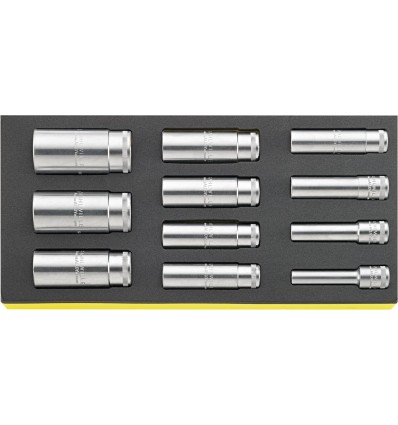 JUEGO DE BOCAS DE LLAVE DE VASO 1/2" - LARGAS - TCS 51/11