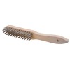 CEPILLO MANUAL CON 3 HILERAS DE ACERO LATONADO Y CUERPO DE MADERA TIPO SOLDADOR