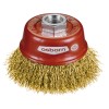 CEPILLO TAZA LATON DE ALAMBRE ONDULADO M14 FILAMENTO Ø 0.30 MM (60X20 )