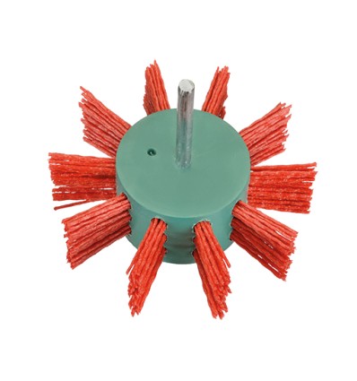 CEPILLO CIRCULAR SEGMENTADO CON VASTAGO DE 6 MM Y FILAMENTO DE Ø 1.10 MM (100X23