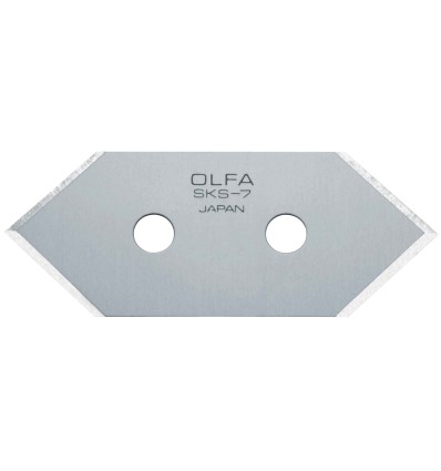 PACK DE 5 CUCHILLAS CORTE 45º 49X20X0,3 MM PLATEADAS