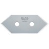PACK DE 5 CUCHILLAS CORTE 45º 49X20X0,3 MM PLATEADAS