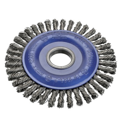 CEPILLO CIRCULAR ACERO DE ALAMBRE TRENZADO ESPECIAL SOLDADURA CON AGUJERO 22,2 M
