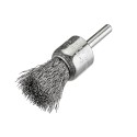 CEPILLO PINCEL ACERO LATONADO DE ALAMBRE ONDULADO CON VASTAGO DE 6 MM Y FILAMENT