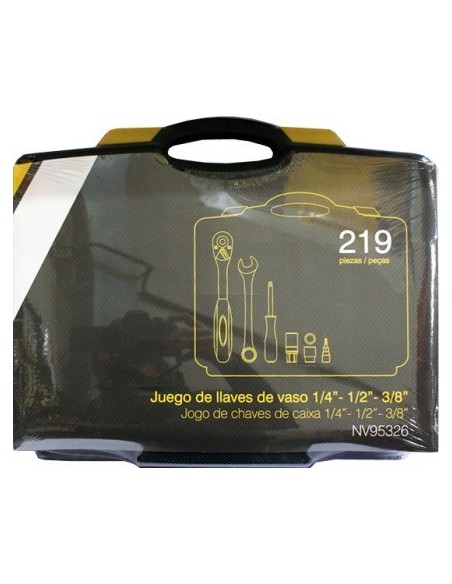 LLAVE VASO HEXAG. 1/2"-1/4"-3/8" 72 DIENT. C.V. NIVEL 219 PZ