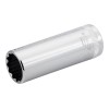 Llave de vaso cuadradillo 1/4" larga bi-hexagonal mod A6800DM