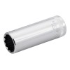 Llave de vaso cuadradillo 1/4" larga bi-hexagonal mod A6800DM