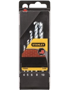 BROCA PIEDRA 4-5-6-8-10MM STANLEY 5 PZ