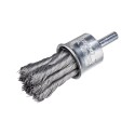 CEPILLO PINCEL ALAMBRE TRENZADO DE INOX CON VASTAGO DE 6 MM FILAMENTO Ø 0.26 MM