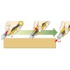 CUTER DE SEGURIDAD CON CUCHILLA TRAPEZOIDAL DE 17,5 MM