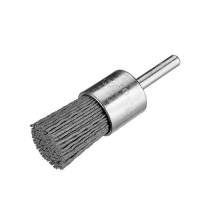CEPILLO PINCEL DE FILAMENTO ABRASIVO CON VASTAGO DE 6 MM Ø 0,90 MM Y GRANO 120 (