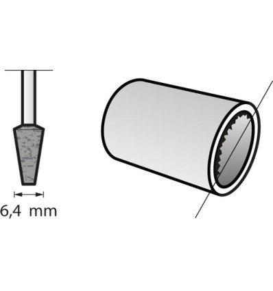 DREMEL 953 PUNTA AMOLAR 6,4 MM 26150953JA