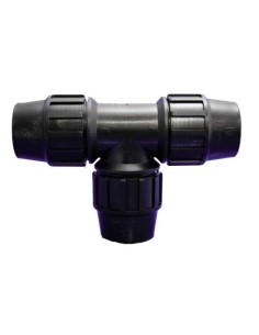 Conector fontanería en T polietileno