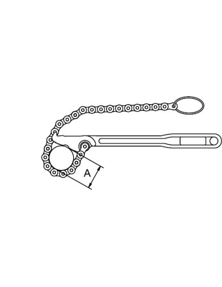 LLAVE DE CADENA REVERSIBLE 4" 300 MM-12"