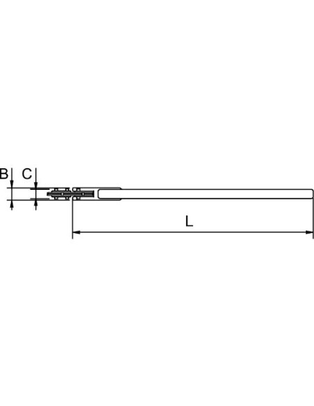LLAVE DE CADENA REVERSIBLE 4" 300 MM-12"