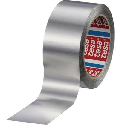 CINTA 50MMX50MT ALUMINIO 50µM 60650 SIN FORRO TESA