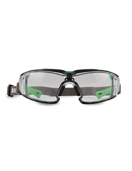 GAFA SEGURIDAD BLACK&WHITE OCULAR PC INCOLORO ANTIVAHO CON BANDA ELASTICA